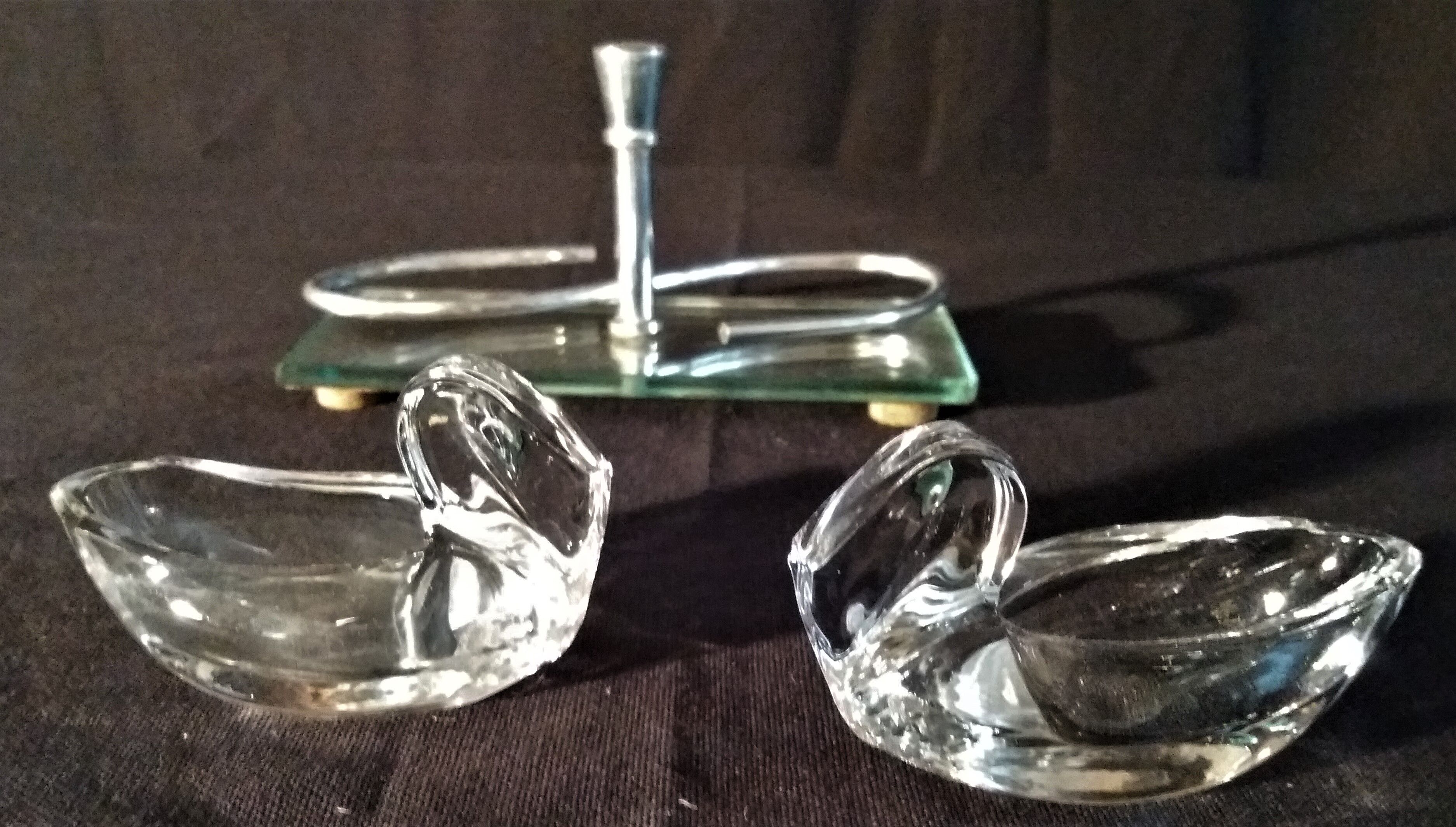 Mirror crystal and chrome 1950s