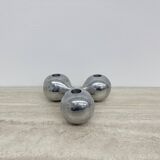 Mid-century design atomic aluminium candle stick ball shaped , 1970s