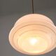 Mid-century italian brass and opaline pendant lamp
