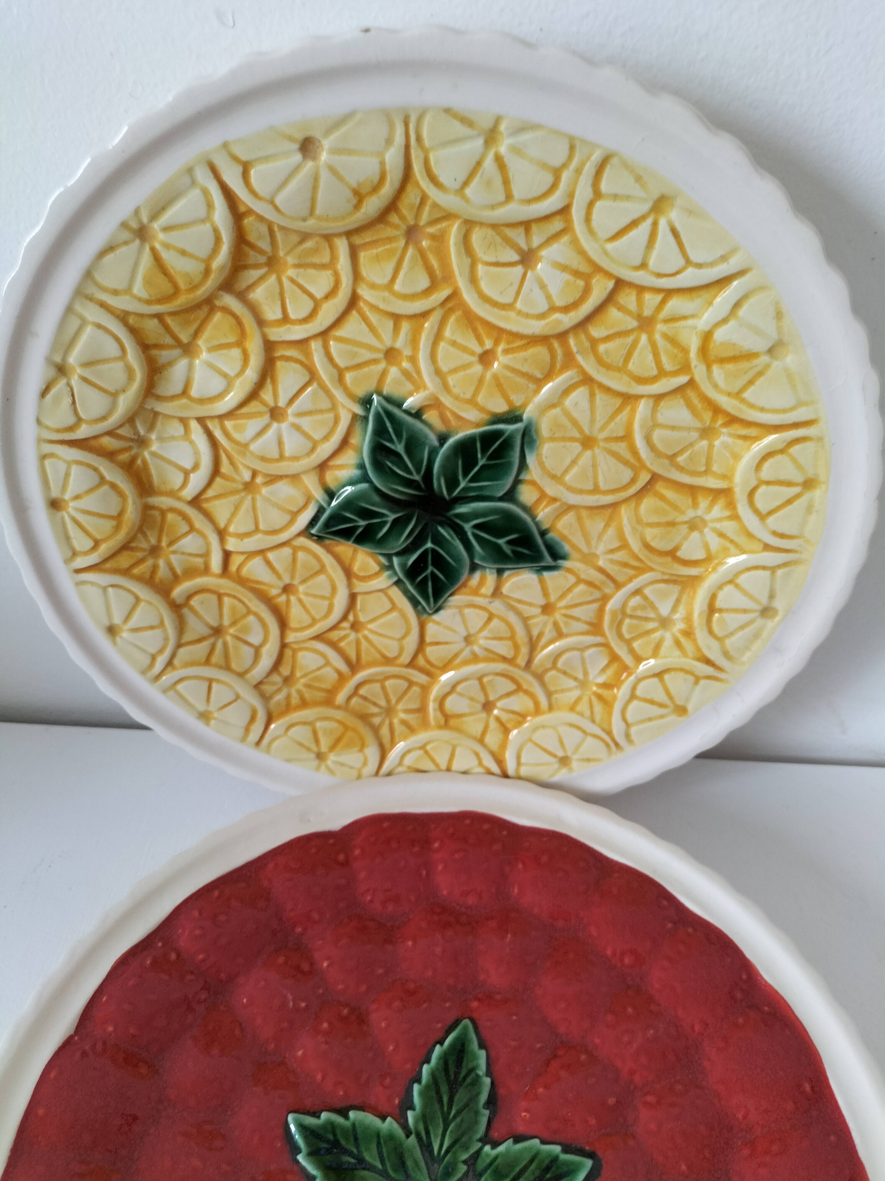 Trio of fruit slushie plates