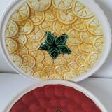 Trio of fruit slushie plates