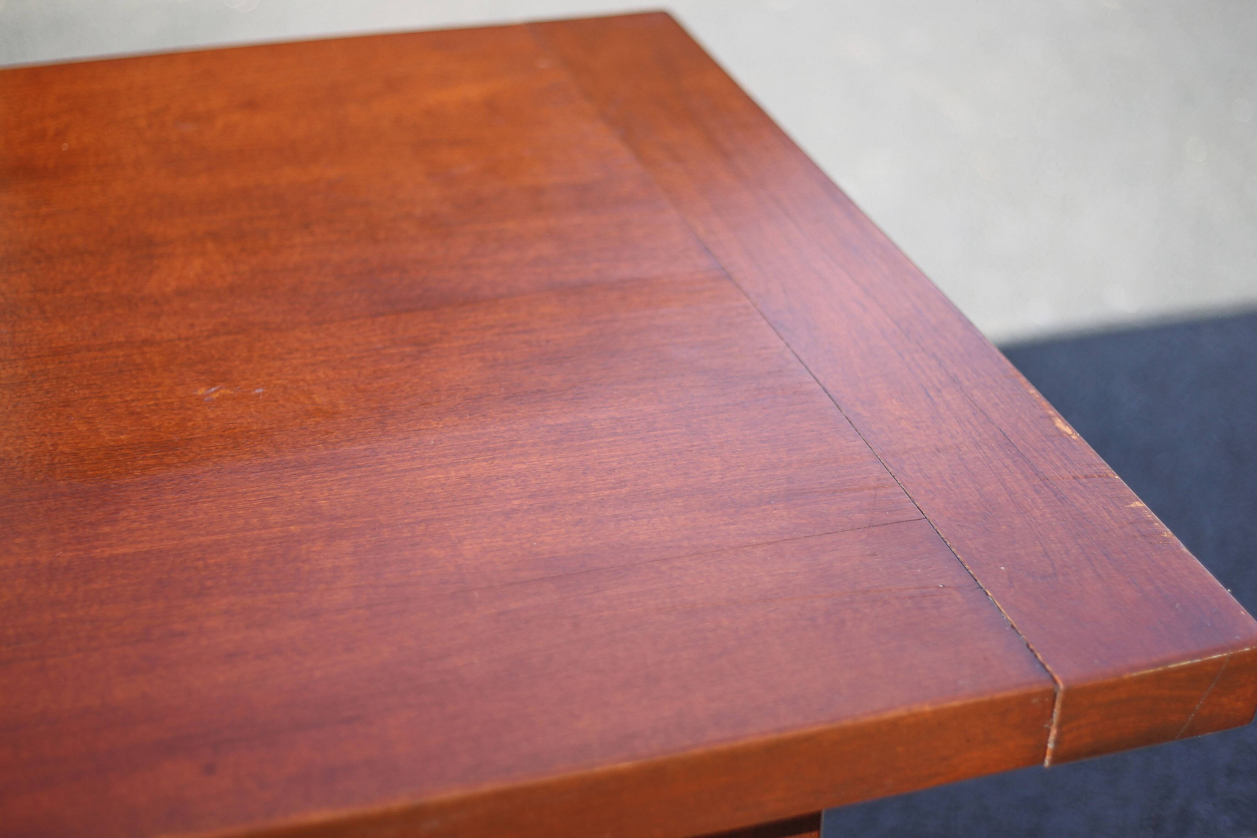 Farmhouse table with extensions and its 2 benches, living room table, solid wood table, kitchen, chalet, ca