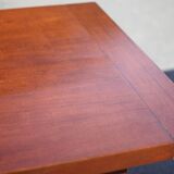 Farmhouse table with extensions and its 2 benches, living room table, solid wood table, kitchen, chalet, ca