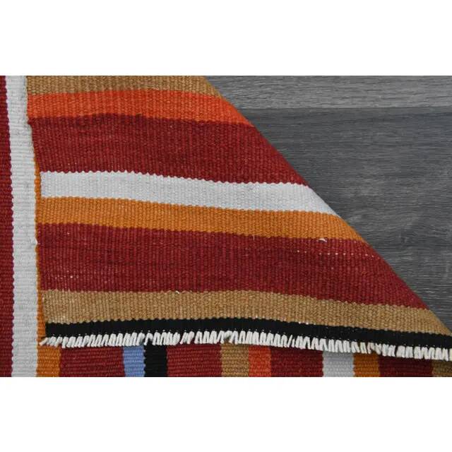 1970s Turkish Hand-Knotted Wool Cotton Red Kilim Runner Rug  62x183