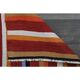 1970s Turkish Hand-Knotted Wool Cotton Red Kilim Runner Rug  62x183