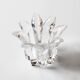 Vintage Royal Crystal Rock Laurus Votive Candle Holder / Italy / 1990s