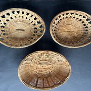 3 wicker baskets