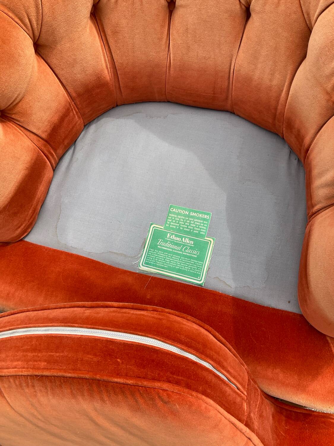 Fauteuil vintage par Ethan Allen années 70