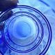 Vintage cobalt blue water glasses Francesinho Brazil