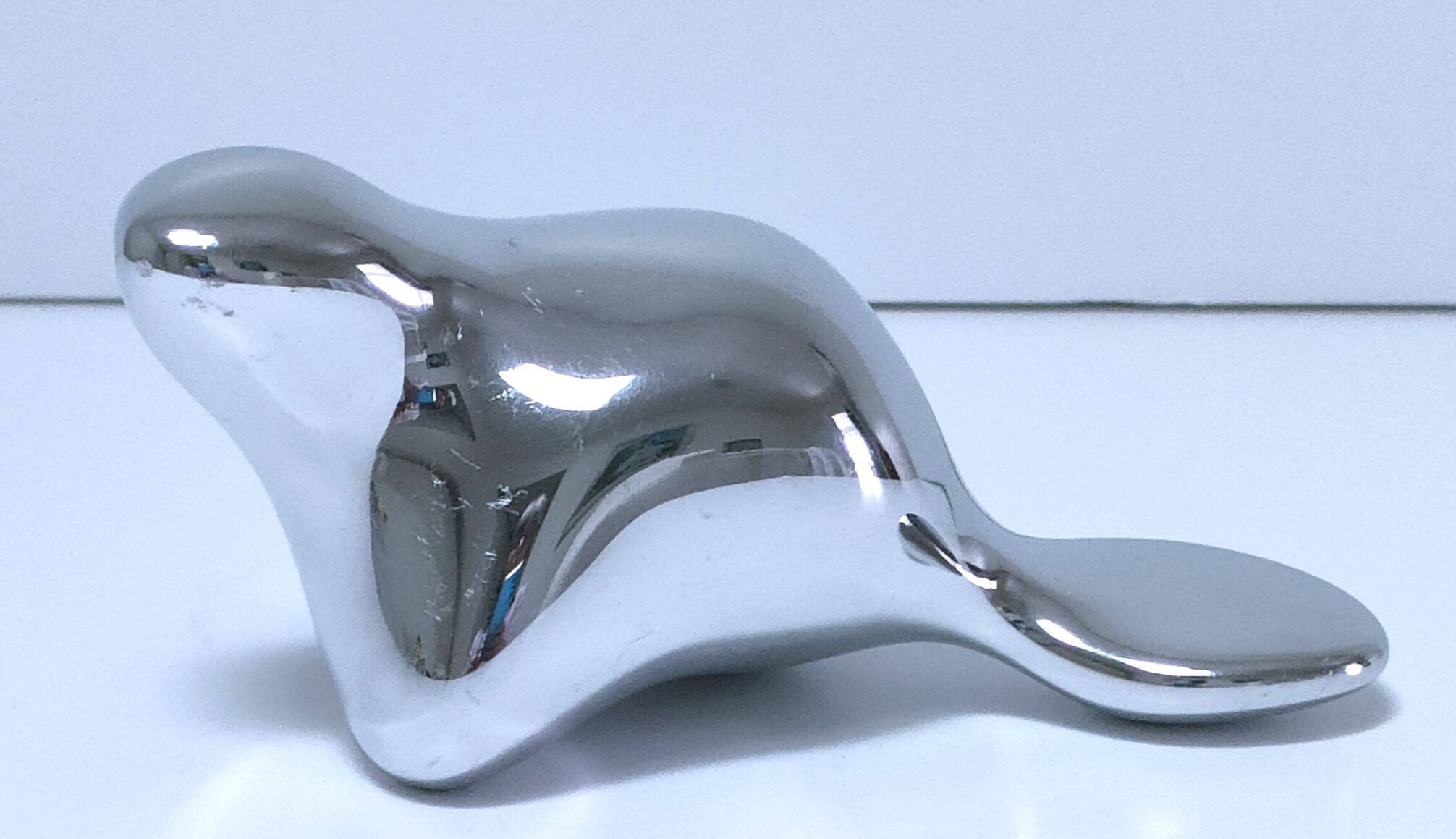 Beaver aluminum paperweight modernist design by Hoselton signed and numbered