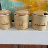 3 spice pots Poterie de la Colombe
