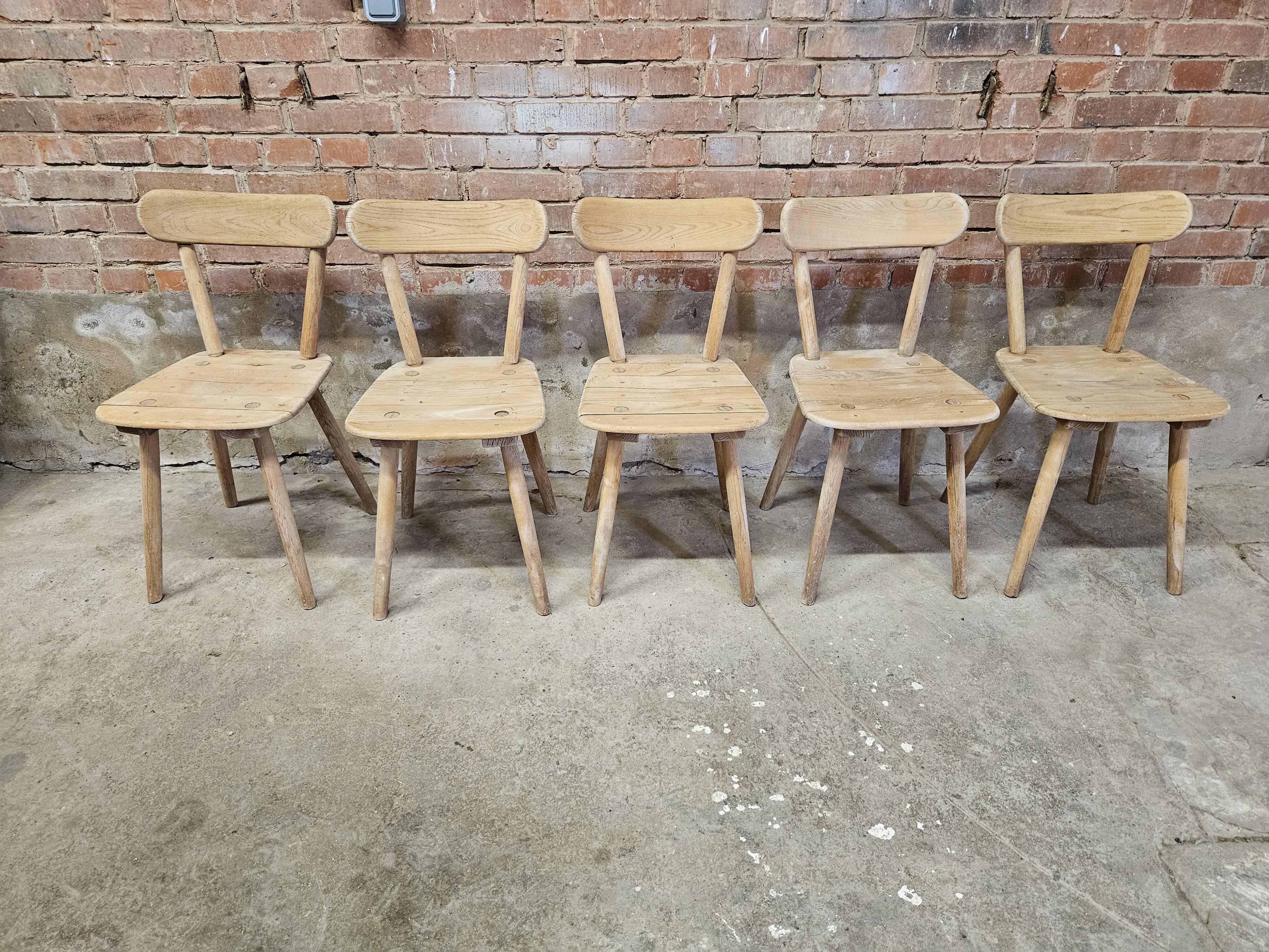 Set of 5 bistro chairs