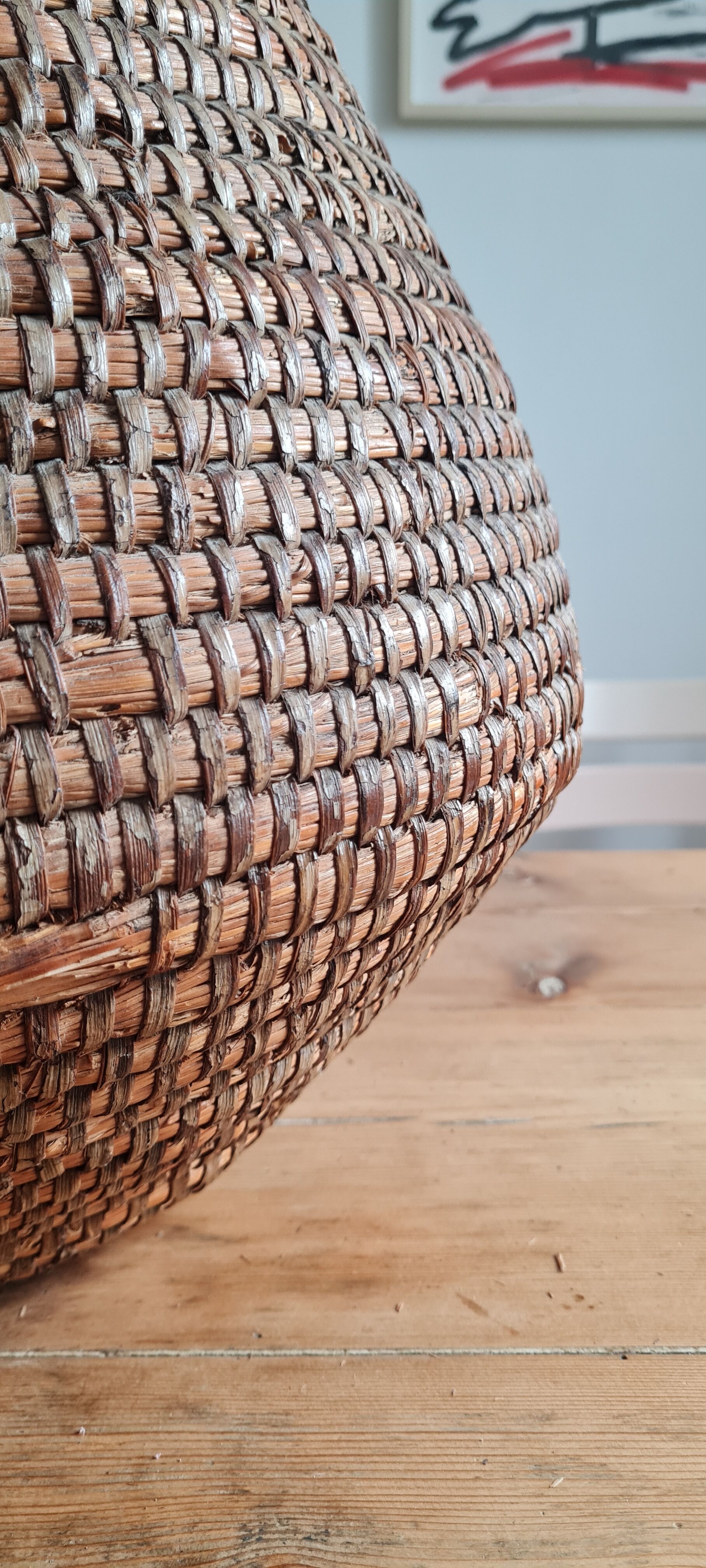 Antique wicker basket
