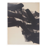 Original poster signed by Pierre SOULAGES: Ink 1961