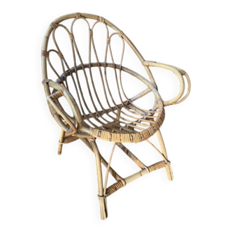 Child's rattan armchair