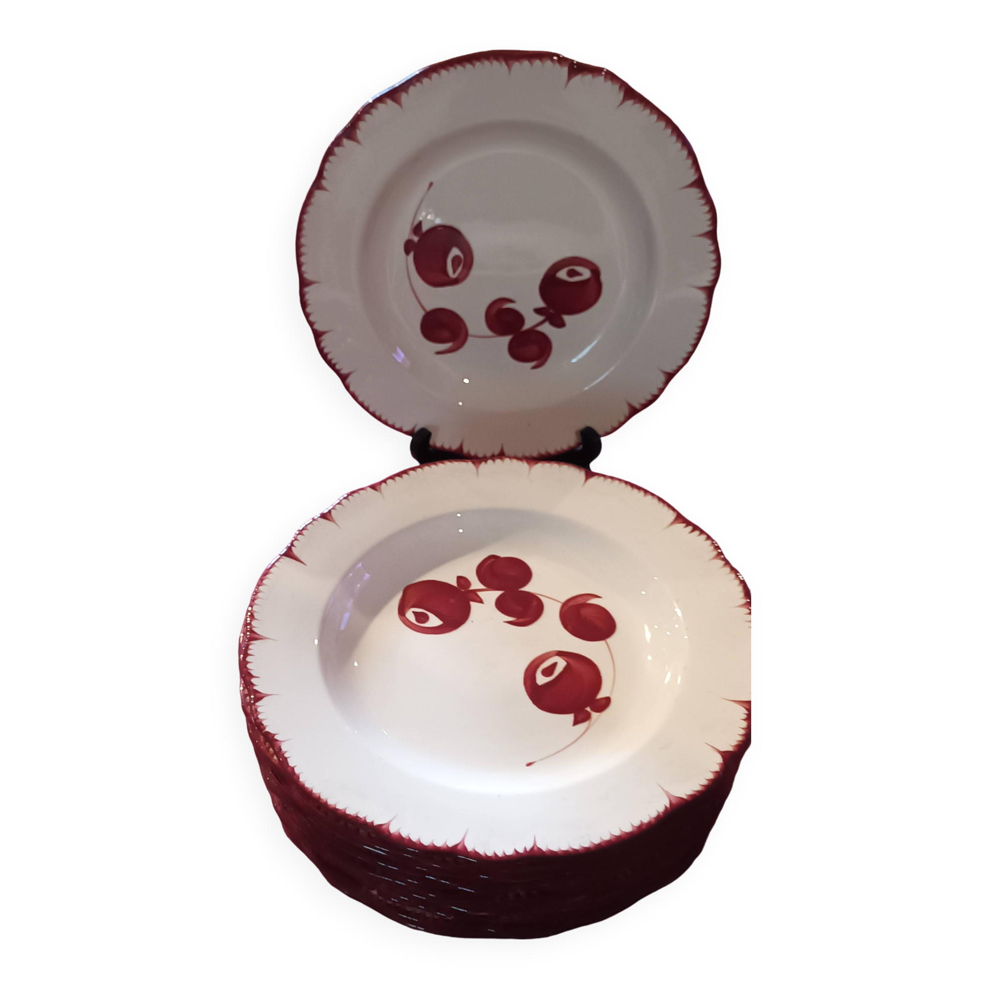 12 deep plates Salins les Bains