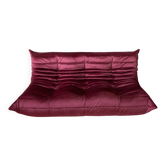 Togo 3- seater sofa in bordo velvet