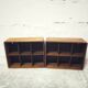 Teak wall locker