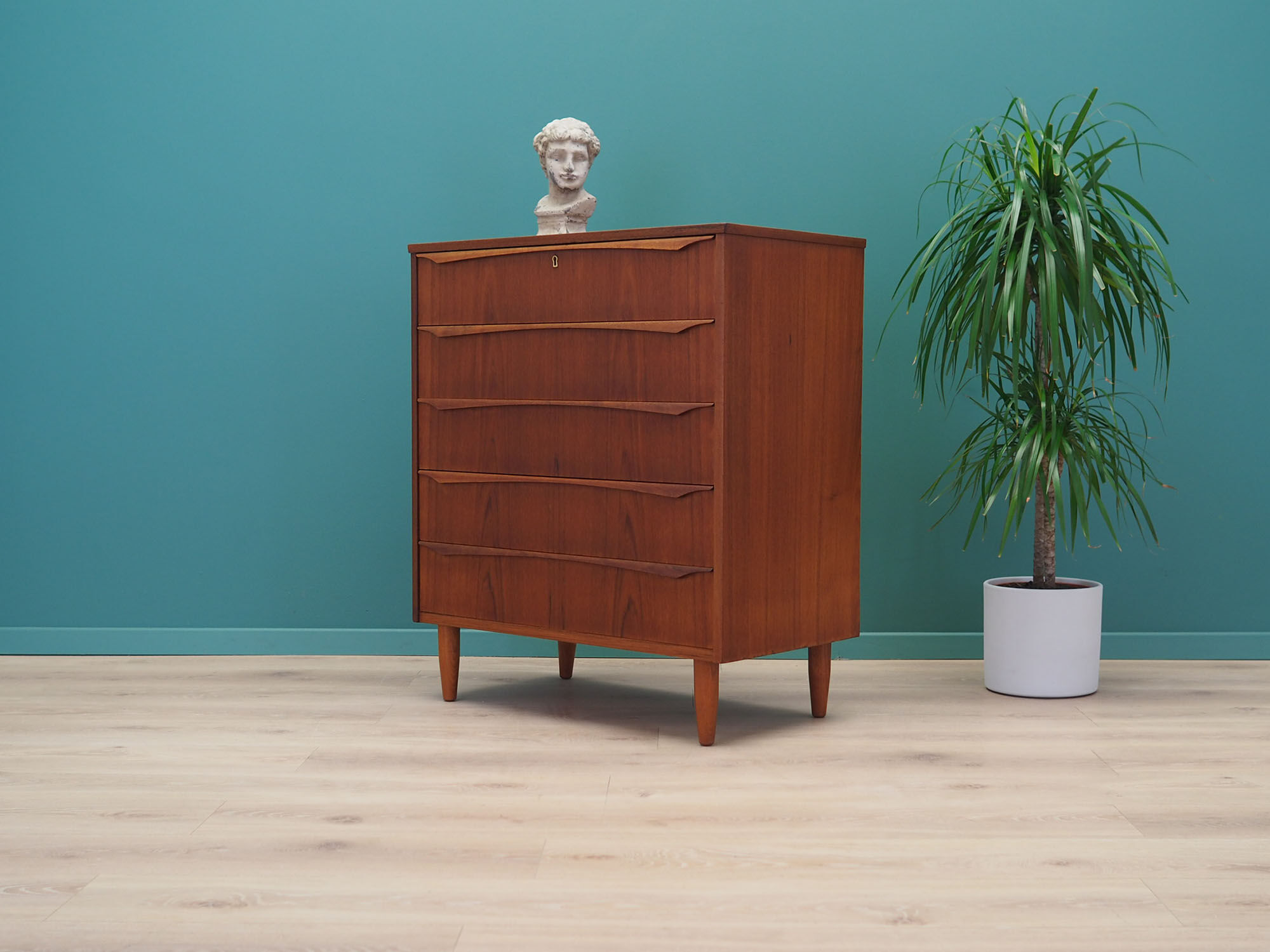 Teak chest, Danish design, 1970s, production: Denmark
