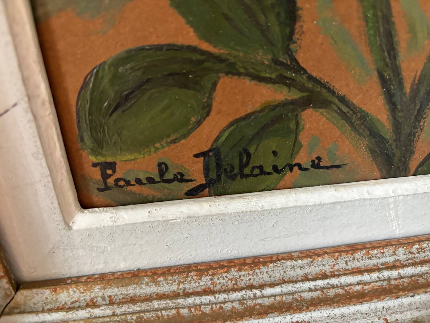 Roses signed Delaine