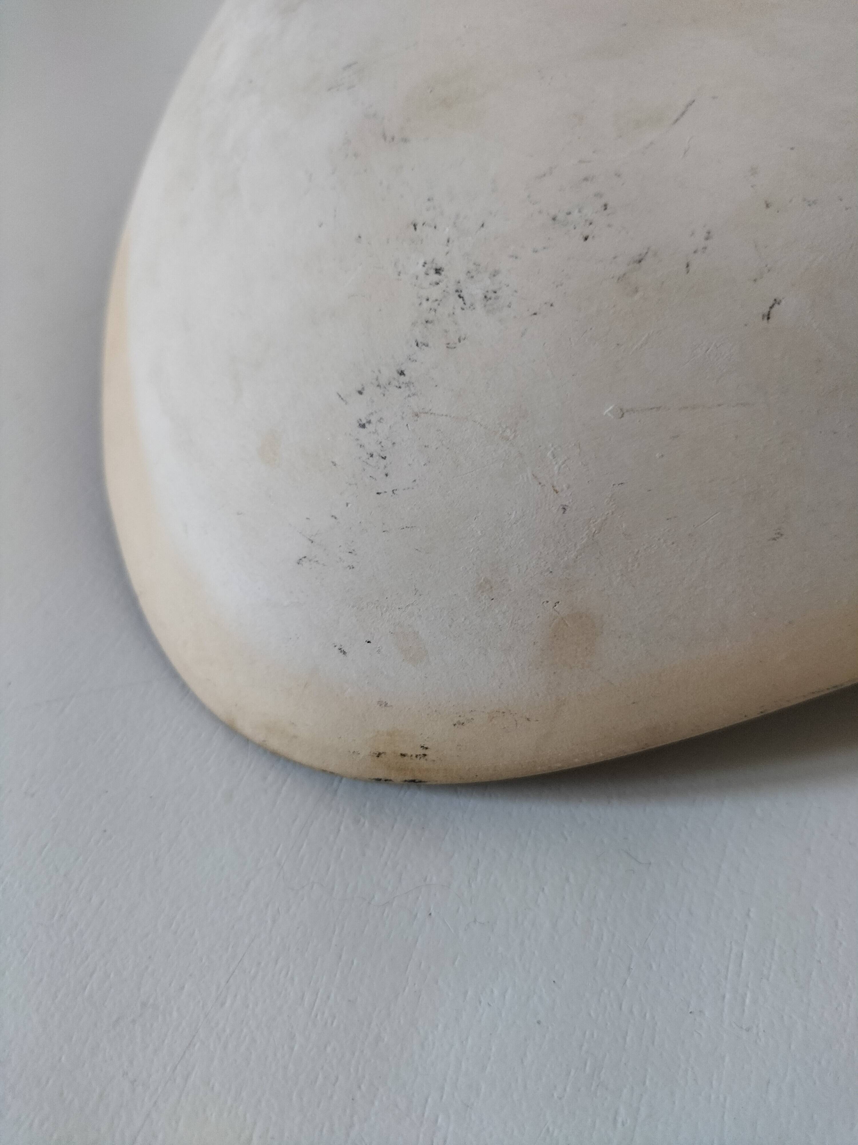 Vintage triangular ceramic bowl