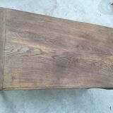 Rectangular coffee table, painted color green Sage and patina