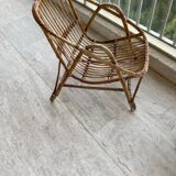 Vintage rattan armchairs