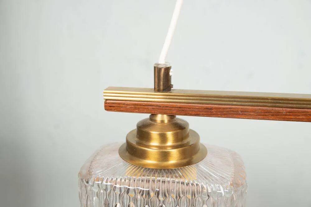 Vintage glass suspension for dining table