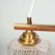 Vintage glass suspension for dining table