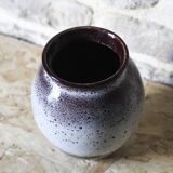 Enamelled ceramic vase signed Rouhier