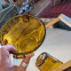 La Rochère – Amber bubble ice bucket from the 1970s