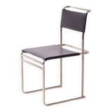 Marcel Breuer Bauhaus Tecta B40 dining chair in nickel plated bent steel an