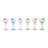 Ensemble de bols à dessert, design italien, années 1970, fabriqué par Luigi Bormioli.