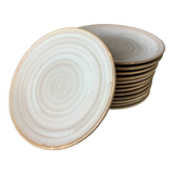 Niderviller plates model Modernist style stone