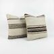 Set of 2 vintage kilim cushion covers 48x48 cm
