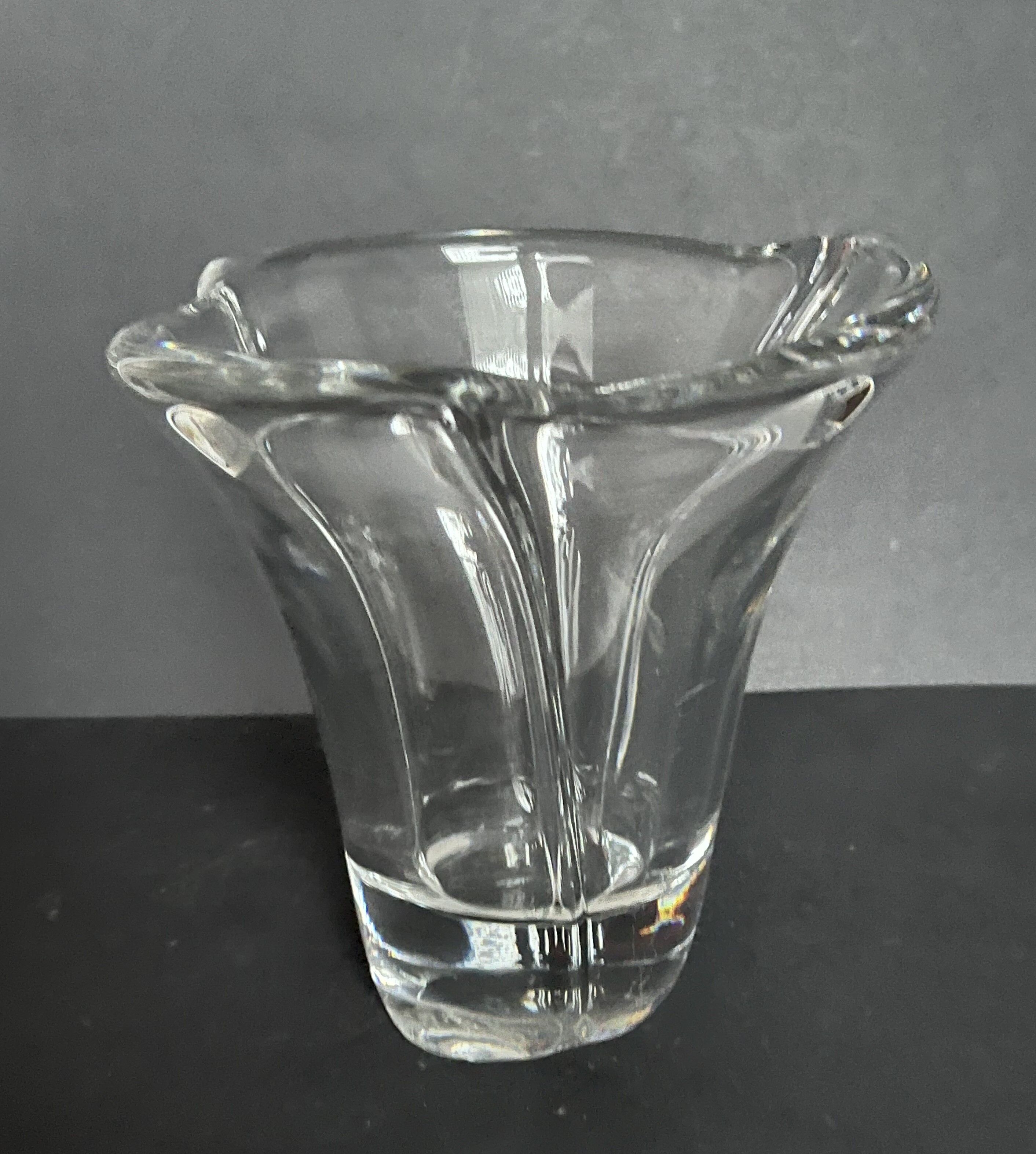 Daum crystal vase