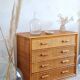 Commode en rotin, circa 1970