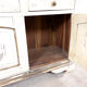 Vintage brocant White painted Kitchen display cabinet