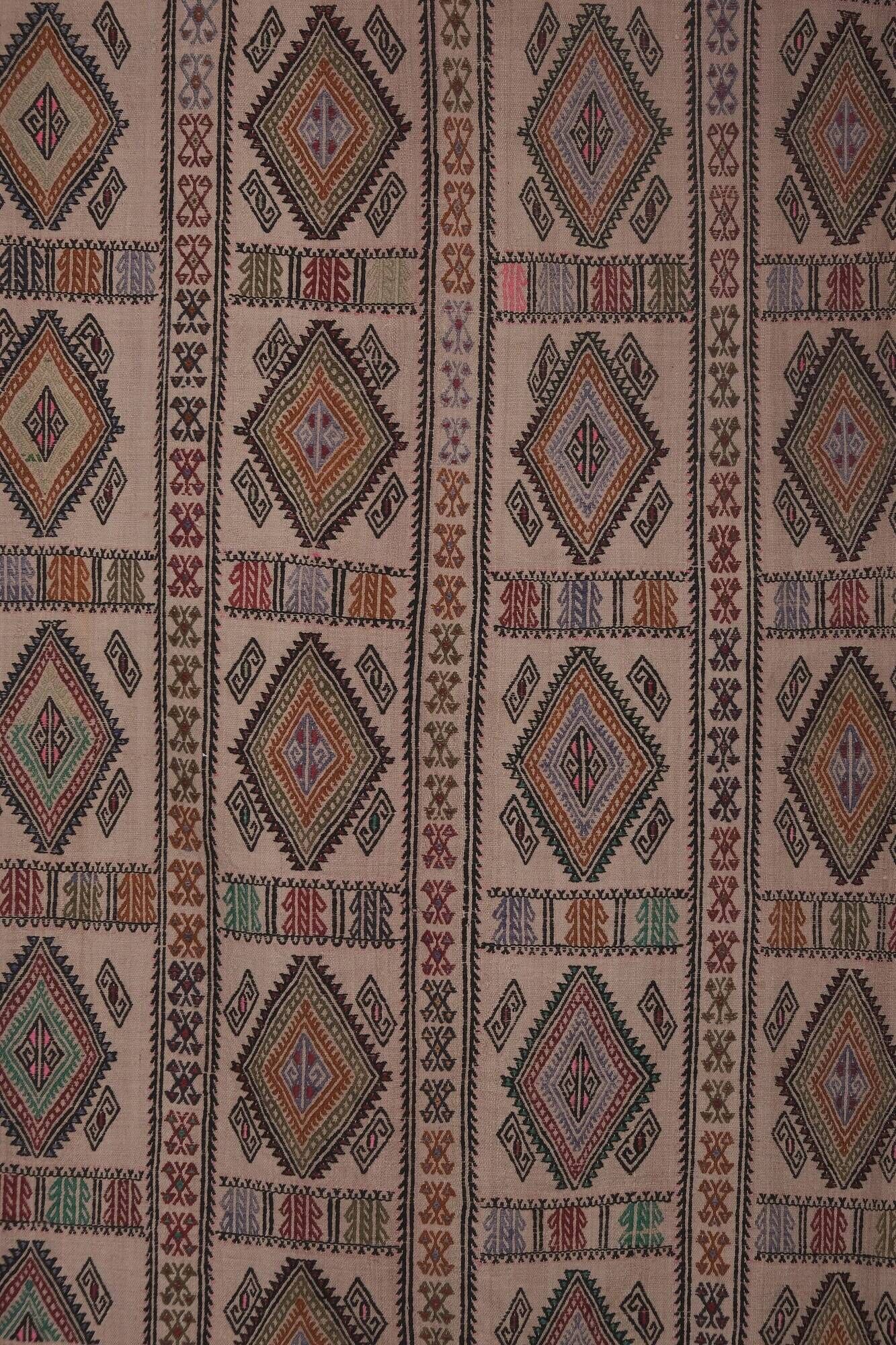 Vintage Turkish kilim handwoven 161x226 cm
