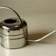 Stainless steel watering can, complete usuable, vintage from the 1970s