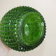 Empoli Italian glass bottle vase without cap, with diamond points