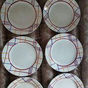 10 antique flat plates from Gien