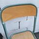 Set of 4 wood and metal chairs