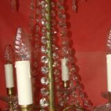 six-armed crystal chandelier from the "Napoleon III" period