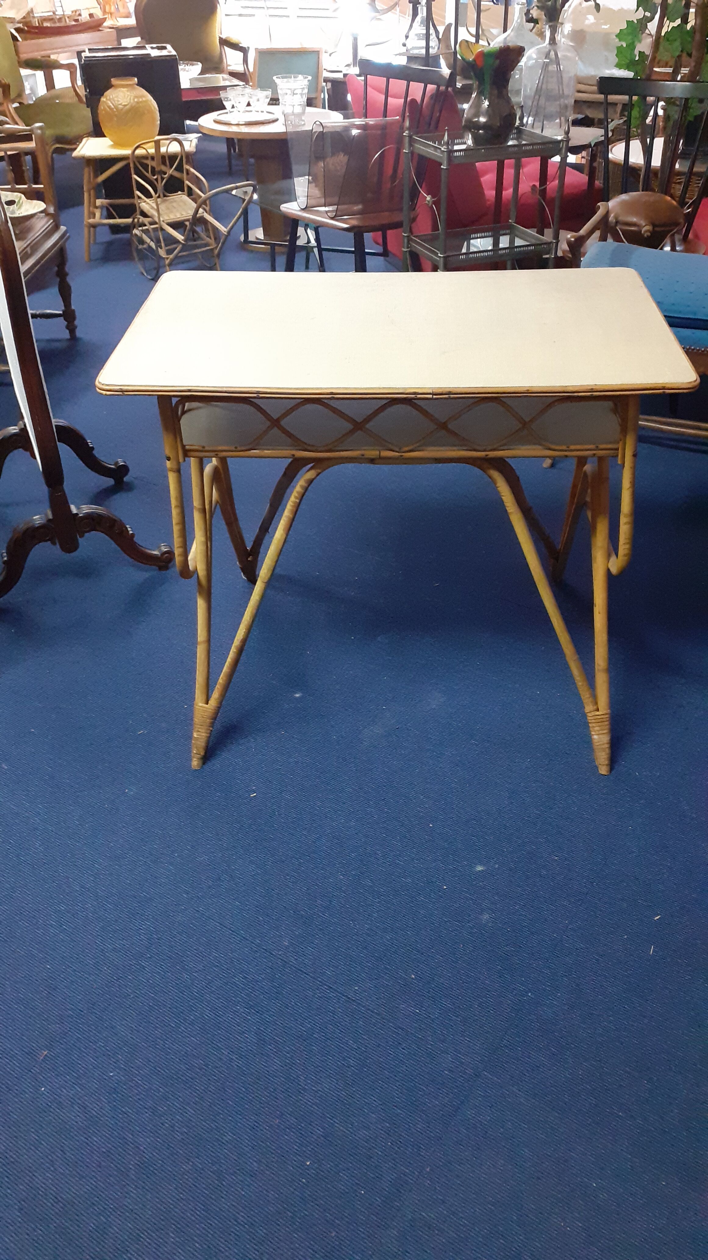 Vintage rattan desk
