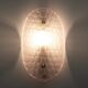 Paire d'appliques modernes en verre de Murano rose clair