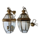 2 lantern-shaped light fixtures - pendant - chandelier