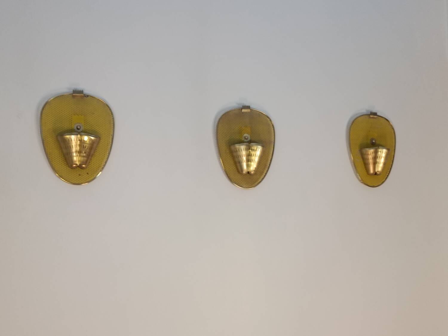 Set of 1950s wall lights