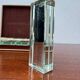 Crystal knife rest Art Deco