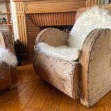 Wooden club chair